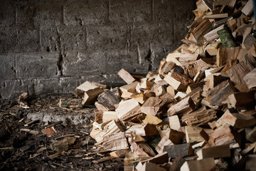 Piles of Chopped Wood