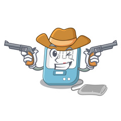 Sticker - Cowboy blood pressure isolated with the character