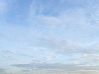 morning sky, blue sky with clouds