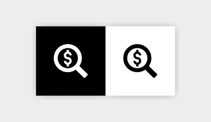 Wall Mural - SEARCH MONEY Icon Flat Graphic Design