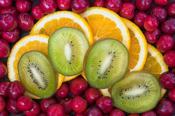 Wall Mural -  bright fresh fruits, citruses