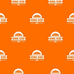Wall Mural - Medieval king pattern vector orange for any web design best