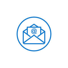Aufkleber - email icon. envelope icons in modern design style for web site and mobile app vector illustration. e