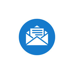 Poster - Email Icon. envelope icons in modern design style for web site and mobile app Vector Illustration. email logo design inspiration