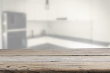 Wall Mural - wood table top Abstract Blur Kitchen