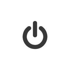 Aufkleber - Power Button Icon. On/Off switch symbol in modern style for web site and mobile app Vector Illustration. Power Button logo design inspiration