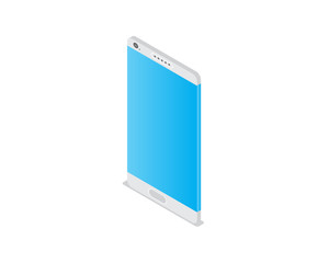 Wall Mural - mobile phone isometric creative illustration vector of graphic , mobile phone isometric illustration