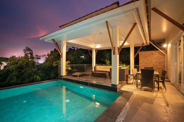 home exterior design pavilion of pool villa