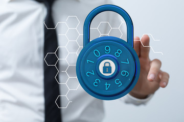 security data code digital in hand