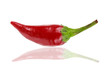 © Sergey - one hot red jalapeno pepper on white background