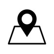 Map point icon flat vector illustration design