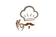 Creative Chef Hand Sign Logo Design Vector Symbol Illustration