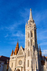 Wall Mural - Saint Matthias Church completed in 19th century in an beautiful gothic style on the top of Castle Hill