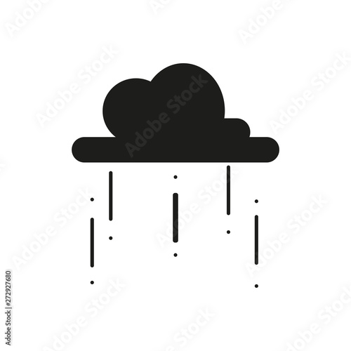 cloud icon isolated on white design