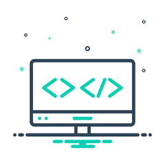 mix icon for web coding