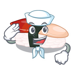 Sticker - Sailor hokkigai sushi isolated in the character