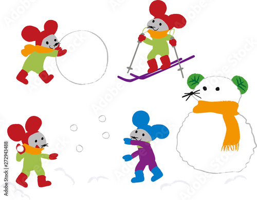 223 Rat Vacation Snow Wall Murals Canvas Prints Stickers Wallsheaven