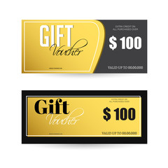 Sticker - Gift Voucher or coupon set with discount offer.