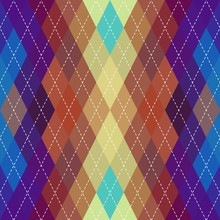 Classic Argyle Seamless Pattern Background. Vector Image.