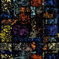 Poster - Abstract seamless pattern with imitation of a grunge dirty texture. Vector image.