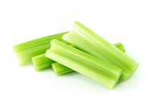 Fresh Celery Vegetable Isolated On White Background, Food For Health