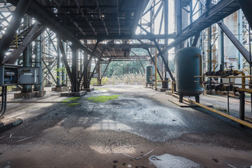 Wall Mural - Industrial buildings in an abandoned factory