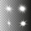 © YULIIA - Set of  glowing lights effects