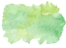 Abstract  Yello Green Watercolor Background