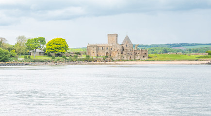 Wall Mural - castle on shore scotland uk