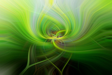 Green abstract twirl effect for background