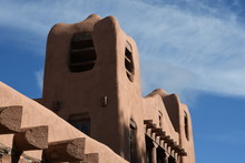 Modern Adobe Building In New Mexico
