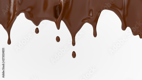 Dekoracja na wymiar  odrobina-czekolady-renderowania-3d-ilustracja-3d