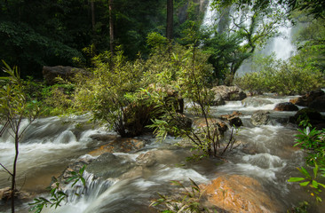 Waterfall in Rain forest at Klong Lan National park, Thailand