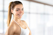 © fotofabrika - Fitness woman. Young sporty Caucasian female model isolated