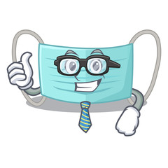 Sticker - Businessman surgical mask in the charcater shape