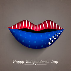 Sticker - 4th of July, American Independence Day Background. 