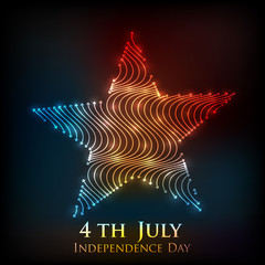 4th of July, American Independence Day Background. 