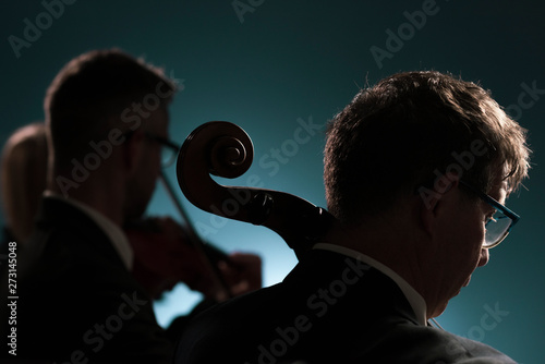 Fototapeta filharmonia  profesjonalni-muzycy-grajacy-koncert-muzyki-klasycznej