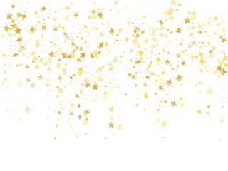 Wall Mural - magic gold sparkle texture vector star background.