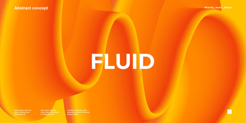 Wall Mural - Trendy design template with fluid and liquid shapes. Abstract gradient backgrounds. Applicable for covers, websites, flyers, presentations, banners.