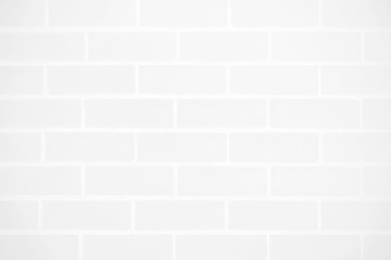  Close up standard brick pattern,Empty white brick wall textured background.
