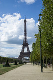 Fototapeta Boho - Eiffel Tower holiday view, Paris, France