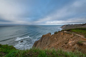 Wall Mural - Mohegan Bluffs along the coastline of Block Island 