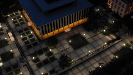 Wall Mural - Tallahassee aerials Capitol Building at night