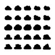 © bigpa - cloud bubble icons vector set