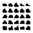 © bigpa - cloud bubble icons vector set