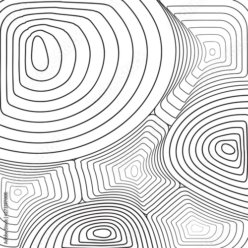 Black and white thin line abstract background