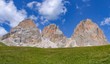 Italy beauty, Dolomites, three peaks of massif Sassolungo