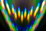 Fototapeta Tęcza - Futuristic Science Fiction Rainbow Holographic Background Compact Disc