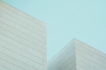 urban architecture. close up of a modern skyscraper facade.